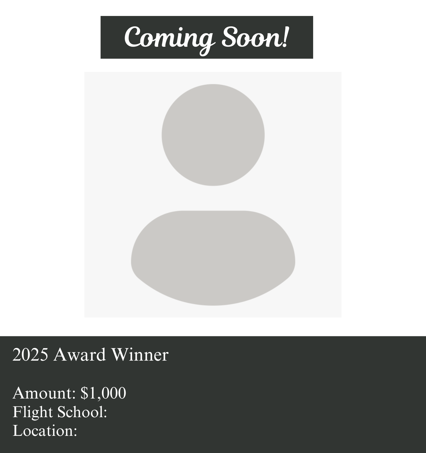 Award Winner Placeholder